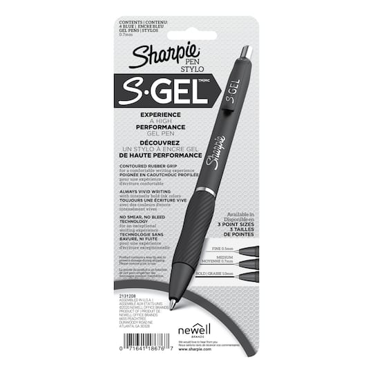 Sharpie® S Gel™ Blue Ink Pen Set